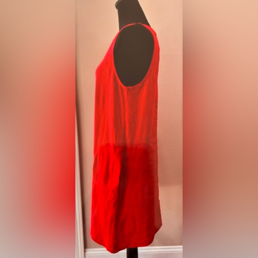 August silk ladies pullover tank dress size large sleeveless all cotton Midi EUC - Picture 4 of 17